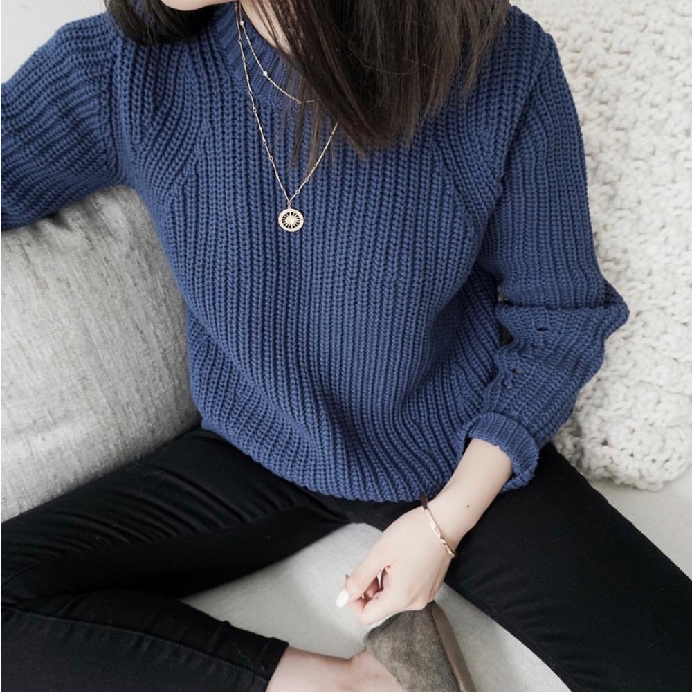 Everlane Textured Cotton Crew Sweater